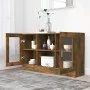 Vitrine aus geräuchertem Eichensperrholz, 120 x 30,5 x 70 cm von vidaXL, Sideboards - Ref: Foro24-815627, Preis: 84,83 €, Rab...