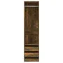 Schrank aus geräuchertem Eichensperrholz mit Schubladen 50x50x200 cm von vidaXL, Kleiderschränke - Ref: Foro24-815348, Preis:...
