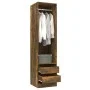 Smoked oak plywood cabinet with drawers 50x50x200 cm by vidaXL, Wardrobes - Ref: Foro24-815348, Price: 171,22 €, Discount: %