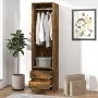 Smoked oak plywood cabinet with drawers 50x50x200 cm by vidaXL, Wardrobes - Ref: Foro24-815348, Price: 171,22 €, Discount: %