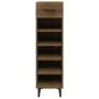Mueble zapatero madera contrachapada marrón roble 30x35x105 cm de vidaXL, Zapateros y organizadores de calzado - Ref: Foro24-...