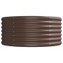 Jardinera arriate acero galvanizado marrón 620x80x36 cm