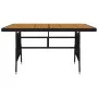 Juego de comedor de jardín 5 piezas ratán sintético negro de vidaXL, Conjuntos de jardín - Ref: Foro24-3120098, Precio: 343,7...