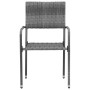 Juego de comedor de jardín 7 piezas ratán sintético gris de vidaXL, Conjuntos de jardín - Ref: Foro24-3120103, Precio: 371,62 €