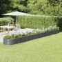 Jardinera arriate acero galvanizado antracita 620x80x36 cm