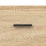 Aparador alto madera contrachapada color roble 69,5x34x180 cm