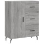 Aparador alto madera contrachapada gris sonoma 69,5x34x180 cm