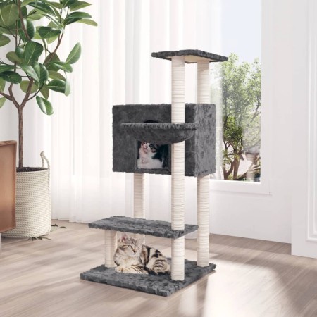 Katzenkratzbaum mit dunkelgrauen Sisalstämmen 108,5 cm von vidaXL, Katzenmöbel - Ref: Foro24-171599, Preis: 42,10 €, Rabatt: %