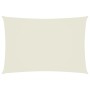 Toldo de vela rectangular tela Oxford color crema 2,5x4,5 m