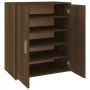 Schuhschrank aus braunem Eichensperrholz, 60 x 35 x 70 cm von vidaXL, Schuhregale und Schuhorganisatoren - Ref: Foro24-816010...