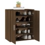Mueble zapatero madera contrachapada roble marrón 60x35x70 cm