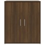 Mueble zapatero madera contrachapada roble marrón 60x35x70 cm