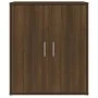 Schuhschrank aus braunem Eichensperrholz, 60 x 35 x 70 cm von vidaXL, Schuhregale und Schuhorganisatoren - Ref: Foro24-816010...