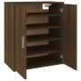 Schuhschrank aus braunem Eichensperrholz, 60 x 35 x 70 cm von vidaXL, Schuhregale und Schuhorganisatoren - Ref: Foro24-816010...