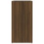 Mueble zapatero madera contrachapada roble marrón 60x35x70 cm