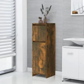 Badezimmerschrank aus geräuchertem Eichensperrholz, 30 x 30 x 95 cm von vidaXL, Badezimmermöbel - Ref: Foro24-815552, Preis: ...