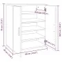 Schuhschrank aus braunem Eichensperrholz, 60 x 35 x 70 cm von vidaXL, Schuhregale und Schuhorganisatoren - Ref: Foro24-816010...