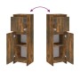 Badezimmerschrank aus geräuchertem Eichensperrholz, 30 x 30 x 95 cm von vidaXL, Badezimmermöbel - Ref: Foro24-815552, Preis: ...