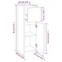 Badezimmerschrank aus geräuchertem Eichensperrholz, 30 x 30 x 95 cm von vidaXL, Badezimmermöbel - Ref: Foro24-815552, Preis: ...