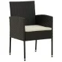 idaXL Garden Dining Set 7 Pieces Black Synthetic Rattan by vidaXL, Garden sets - Ref: Foro24-3120100, Price: 438,90 €, Discou...