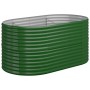 Jardinera arriate acero galvanizado verde 152x80x68 cm