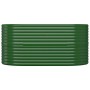 Jardinera arriate acero galvanizado verde 152x80x68 cm