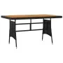 idaXL Garden Dining Set 7 Pieces Black Synthetic Rattan by vidaXL, Garden sets - Ref: Foro24-3120100, Price: 438,90 €, Discou...