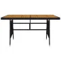 idaXL Garden Dining Set 7 Pieces Black Synthetic Rattan by vidaXL, Garden sets - Ref: Foro24-3120100, Price: 438,90 €, Discou...