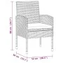 idaXL Garden Dining Set 7 Pieces Black Synthetic Rattan by vidaXL, Garden sets - Ref: Foro24-3120100, Price: 438,90 €, Discou...