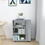 Wardrobe with wheels Sonoma gray plywood 60x35x75 cm by vidaXL, Lockers and storage cabinets - Ref: Foro24-815967, Price: 55,...