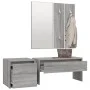 Flurmöbel-Set aus Sperrholz in Sonoma-Grau von vidaXL, Kleiderschränke - Ref: Foro24-3120195, Preis: 107,35 €, Rabatt: %