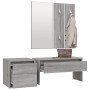 Flurmöbel-Set aus Sperrholz in Sonoma-Grau von vidaXL, Kleiderschränke - Ref: Foro24-3120195, Preis: 113,26 €, Rabatt: %