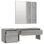 Flurmöbel-Set aus Sperrholz in Sonoma-Grau von vidaXL, Kleiderschränke - Ref: Foro24-3120195, Preis: 113,26 €, Rabatt: %