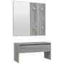 Flurmöbel-Set aus Sperrholz in Sonoma-Grau von vidaXL, Kleiderschränke - Ref: Foro24-3120195, Preis: 107,35 €, Rabatt: %