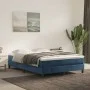 Colchón muelles ensacados terciopelo azul oscuro 140x190x20 cm de vidaXL, Colchones - Ref: Foro24-347792, Precio: 186,10 €, D...