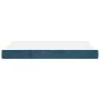 Colchón muelles ensacados terciopelo azul oscuro 140x190x20 cm de vidaXL, Colchones - Ref: Foro24-347792, Precio: 186,10 €, D...