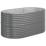 Jardinera arriate acero galvanizado gris 152x80x68 cm