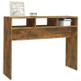 Smoked oak plywood console table 105x30x80 cm by vidaXL, Side tables - Ref: Foro24-815939, Price: 42,59 €, Discount: %