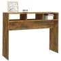 Smoked oak plywood console table 105x30x80 cm by vidaXL, Side tables - Ref: Foro24-815939, Price: 40,96 €, Discount: %