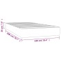 White synthetic leather pocket spring mattress 100x200x20 cm by vidaXL, Mattresses - Ref: Foro24-347743, Price: 170,27 €, Dis...