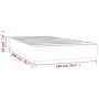 White synthetic leather pocket spring mattress 100x200x20 cm by vidaXL, Mattresses - Ref: Foro24-347743, Price: 164,92 €, Dis...