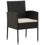 idaXL Garden Dining Set 9 Pieces Black Synthetic Rattan by vidaXL, Garden sets - Ref: Foro24-3120110, Price: 552,20 €, Discou...