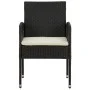 idaXL Juego de comedor de jardín 9 piezas ratán sintético negro de vidaXL, Conjuntos de jardín - Ref: Foro24-3120110, Precio:...