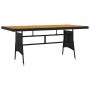 idaXL Garden Dining Set 9 Pieces Black Synthetic Rattan by vidaXL, Garden sets - Ref: Foro24-3120110, Price: 552,20 €, Discou...