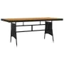 idaXL Juego de comedor de jardín 9 piezas ratán sintético negro de vidaXL, Conjuntos de jardín - Ref: Foro24-3120110, Precio:...