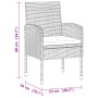 idaXL Garden Dining Set 9 Pieces Black Synthetic Rattan by vidaXL, Garden sets - Ref: Foro24-3120110, Price: 552,20 €, Discou...