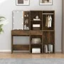 Dressing table with LED and smoked oak plywood cabinet by vidaXL, Bedroom Dressers - Ref: Foro24-3120188, Price: 187,78 €, Di...