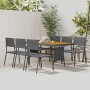 idaXL Garden Dining Set 7 Pieces Gray Synthetic Rattan by vidaXL, Garden sets - Ref: Foro24-3120112, Price: 406,73 €, Discoun...