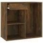 Dressing table with LED and smoked oak plywood cabinet by vidaXL, Bedroom Dressers - Ref: Foro24-3120188, Price: 187,78 €, Di...