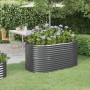 Jardinera arriate acero galvanizado antracita 152x80x68 cm